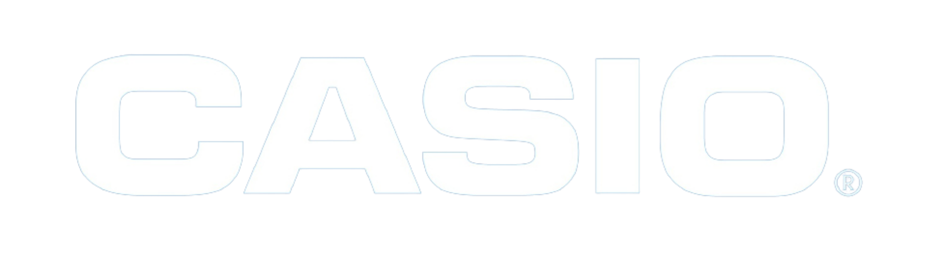 Casio Logo White